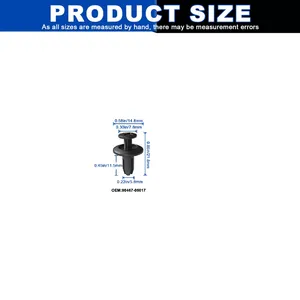 New nhựa & POM xe đẩy người lưu giữ Clip tự động ốc vít lót vít đẩy TRIM người lưu giữ Bumper Clip 90467 06017 cho TOYOTA - Product Image 2