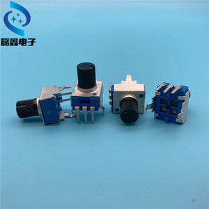 Potentiomètre rotatif R0932N B200K 1 canal, axe moleté, 1 tour, résistance réglable pour l'électronique - Product Image 1