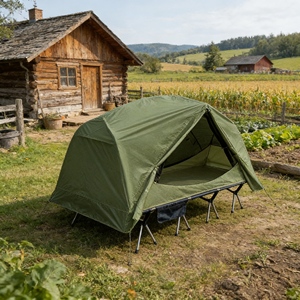 Lit de camping professionnel, tente surélevée avec cadre robuste et coutures scellées pour une protection contre les intempéries - Product Image 2