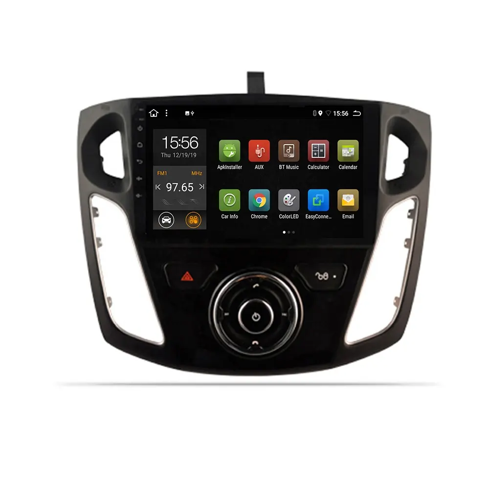 MCX Android10 쿼드 코어 자동차 라디오 스테레오 비디오 자동차 DVD 플레이어 포드 포커스 2012-2015 SWC GPS WIFI BT 터치 스크린