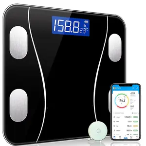 Badezimmer waage LED Elektronische Digitale Gewichts waage Körperfett Intelligente Haushalts waage Connect Composition Weight Scale