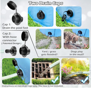 राजकथा फोल्डेबल pvc पालतू स्नान पूल पिग छोटे बड़े कुत्तों के लिए बिल्लियों बच्चों के लिए टिकाऊ प्लास्टिक के लिए बिल्लियाँ बच्चों - Product Image 5