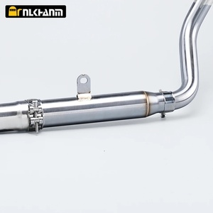 Système d'échappement moto <span class=keywords><strong>ZONTES</strong></span> <span class=keywords><strong>R</strong></span> T X 2021 – Nouveau silencieux modifié en acier inoxydable avec catalyseur et tube de liaison intermédiaire avant - Product Image 4