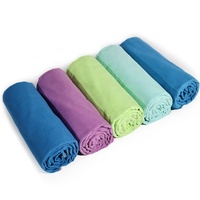 Serviette de sport EMD Factory 100% polyester microfibre suédée tissée, écologique, absorbante, séchage rapide, ultra-légère et compacte pour la gym et le sport