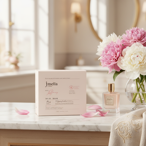 Masque facial Jmella en France, pivoine en fleurs, fabriqué en Corée, masque facial professionnel, style parfum français - Product Image 3