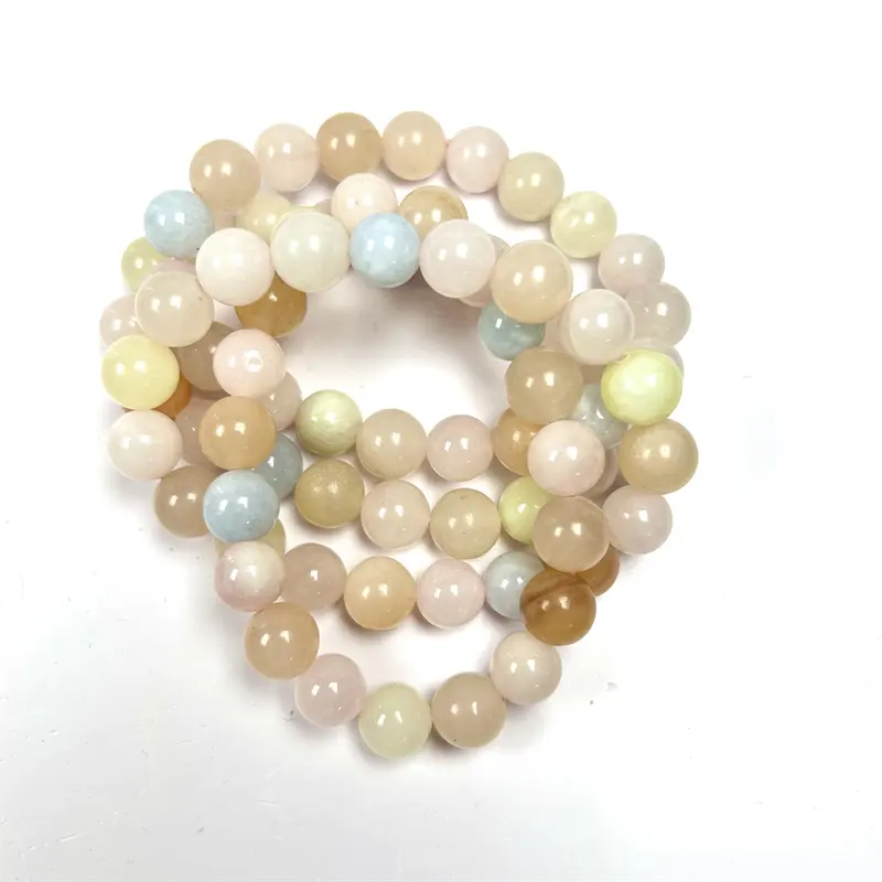 Wholesale 10MM Round Stone Bracelet Gemstone Crystal Beaded Bracelets Elastic Jewelry Bracelets for Gifts