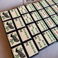 Tuiles de Mahjong américaines vintage de haute qualité en acrylique, 160 pièces, coffret cadeau pour la maison, pour le divertissement et les jeux de société