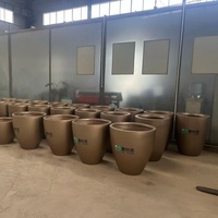 Jardinière en fibre de verre personnalisable, pots de fleurs, jardinières en fibre de verre, grand pot de fleurs d'extérieur