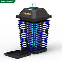 Zapper de mosquitos con sensor de luz del anochecer al amanecer, Zapper de moscas impermeable, matamosquitos eléctrico para jardín, Zapper de insectos al aire libre