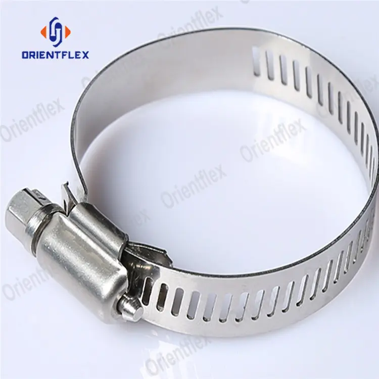 PERCTWARE 10Pcs 118-140mm Adjustable Hose Clamps Hose Clips 304 Stainless Steel Worm Drive Pipes Hose Clamps Clips