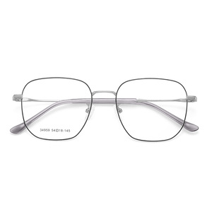 Montures de lunettes rectangulaires Danyang 54-18-145 unisexe, monture complète, verres en résine anti-UV, design en alliage - Product Image 1