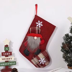 Nouvelles décorations transfrontalières, poupées sans visage, chaussettes de Noël écologiques, sac cadeau - Product Image 3