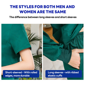 Conjuntos Clásicos de Uniformes Médicos para Mujer, Transpirables, <span class=keywords><strong>Pantalones</strong></span> Rectos, Tallas Grandes, Ropa de Hospital en Stock - Product Image 4