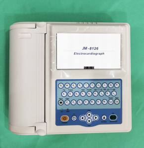 Cliniques JM-8126 numérique 12 canaux 12 plomb électrocardiographe <span class=keywords><strong>ECG</strong></span> moniteur fréquence cardiaque Machine moniteur EKG - Product Image 3