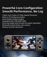 Consola de Juegos Portátil G36, Pantalla de 4.5 Pulgadas, Resolución 480x854, Procesador Tri-core Cortex-A7, Linux, Luz RGB, Joystick, 1500mAh