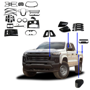 Accessoires de <span class=keywords><strong>voiture</strong></span> couverture décorative en fibre de carbone <span class=keywords><strong>pour</strong></span> 2023 2024 pick-up chevrolet chevy colorado accessoires de décoration - Product Image 1