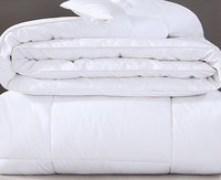 Couette d'hôtel en vrac, garnissage coton/laine polyester blanc, toutes saisons, écologique, certifiée