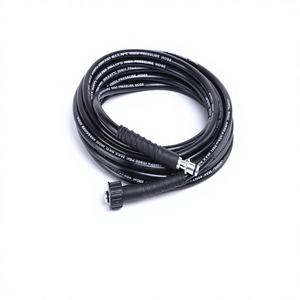 Tuyau de nettoyage haute pression 5800 PSI, tuyau de <span class=keywords><strong>machine</strong></span> <span class=keywords><strong>à</strong></span> <span class=keywords><strong>laver</strong></span> les voitures, adapté au lavage des voitures et au nettoyage des égouts - Product Image 1