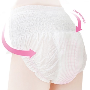 Vente en gros de serviettes hygiéniques jetables en coton pour femmes, haute absorption, avec protection anti-fuites et ailettes, et culottes menstruelles - Product Image 5