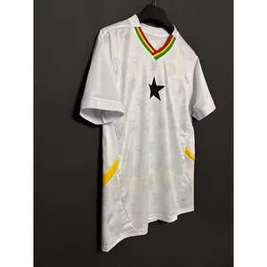 Hochwertige Polyester-Faser Ghana Erwachsenen-Fußballtrikots Fußballshirts 2026 Weltmeisterschaft - Product Image 2