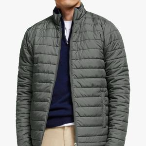 Fournisseur de vestes chauffantes matelassées personnalisées pour hommes, vente en gros OEM, vestes d'hiver plus chaudes, vestes chauffantes en coton et polyester bon marché 2025 - Product Image 1