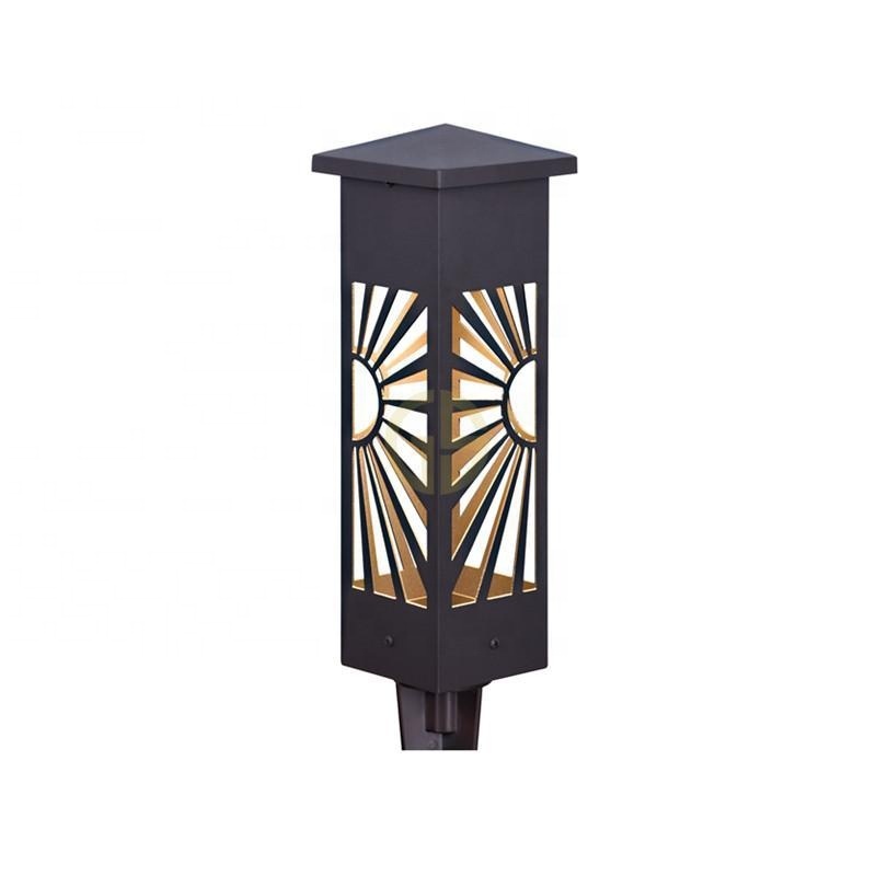 Low Voltage 12V LED Waterproof Outdoor Aluminum Landscape Light Pattern Garden Lighting Bollard Light