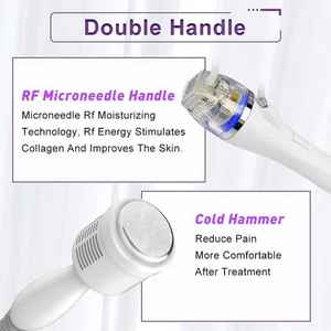 Appareil facial professionnel 2-en-1 à pointe dorée pour le raffermissement de la peau, anti-âge, réduction des rides et traitement des cicatrices d'acné - Product Image 4