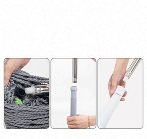 2in1 Handheld Floor <b>Mop</b> Detachable Wet/<b>Dry</b> Cleaning <b>Mop</b> Kitchen Hardwood Restaurant Dehydrated Long Cleaner Self-Wringer - Product Image 3