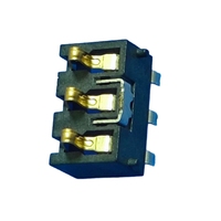 Conector de terminal metálico de compresión para batería, 3 pines, paso de 2.5mm, altura de 4.6mm, 3A, montaje en superficie PCB, presión lateral SMD
