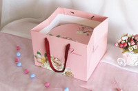 Boîte à fleurs ronde à 2 étages, double tiroir rotatif à 2 niveaux, boîte cadeau, boîte à chocolat avec couvercles transparents