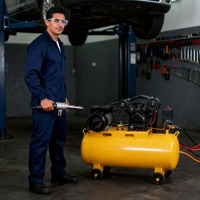 Compresseur d'air 3HP avec moteur en cuivre et frein, pour peinture au pistolet, vente en gros pour voitures