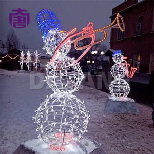 Esculturas Decorativas LED 3D para Exteriores, Instrumentos Musicales: Piano, Guitarra, Violín, Saxofón, Trompeta, Decoración para Ramadán, Navidad, Paisajes - Product Image 2