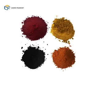 Diferente cor pigmento de óxido de ferro vermelho para tintas de cimento de concreto paver tijolo