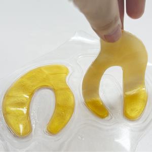 Masque pour les yeux à couverture complète en or 24 carats, logo personnalisé, hydratant éclaircissant <span class=keywords><strong>anti</strong></span>-rides, feuille de cristal infusée d'algues végétaliennes, <span class=keywords><strong>cernes</strong></span> - Product Image 6