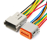 DT04-12P 3Pin Way DT Series Automotive Wiring Harness Socket Kabel Harness Tahan Air Buatan Khusus