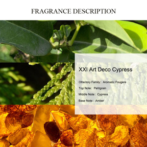 Único aroma XXI art deco aceite de perfume de ciprés marca Perfume Colonia hombres fragancia de larga duración aceite de perfume en aerosol corporal - Product Image 2