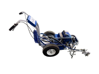 Machine de marquage routier oscillante convexe thermoplastique de conception compacte, de qualité exceptionnelle et alimentée par moteur