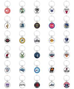 Professionnel Rugby League Motif Porte-clés Verre Dôme <span class=keywords><strong>Cabochon</strong></span> Porte-clés Sac De Voiture Porte-clés Anneau Titulaire Charmes Bijoux Cadeaux - Product Image 5