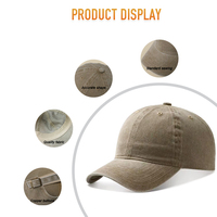 Casquette de baseball unisexe Heycap à livraison rapide, avec broderie personnalisée, design rétro, boucle en cuivre, coton lavé, respirante