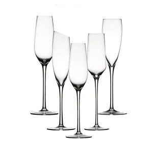 Bicchieri da Champagne in cristallo all'ingrosso bicchiere da flauti unico