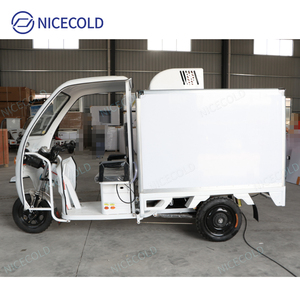 Nouveau design <span class=keywords><strong>de</strong></span> tricycle électrique à trois roues avec mini chambre froide réfrigérée, boîte <span class=keywords><strong>de</strong></span> congélation, réfrigérateur, pour la rue - Product Image 6