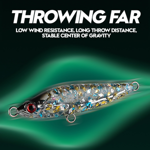 OEM 70mm 17g Harz-Sinkköder mit eingebautem Blei, Weitwurf-Hardbait mit Laser-Glitter für Salzwasserfischen - Product Image 6