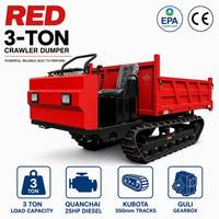 Mini-dumper chenillé diesel haute performance pour travaux lourds avec pompe hydraulique pour l'agriculture et l'ingénierie