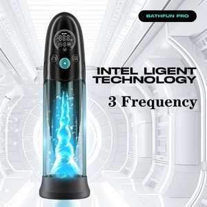 Männlicher Mastur bator Elektrische <span class=keywords><strong>Penis</strong></span> pumpe mit 3 Saugmodi Sexspielzeug für Erwachsene Air Water Dick Enlarger Extender für Männer Erektion