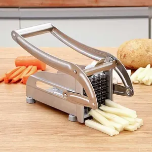 נירוסטה ידנית תפוחי אדמה חותך תפוחי אדמה שבבי ירקות חיתוך צ 'יפס ביתי מכשיר חיתוך מכונת כלים למטבח