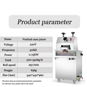 Spremitrice di succo di canna da zucchero pressa spremiagrumi canna da zucchero spremitura spremitrice per la vendita