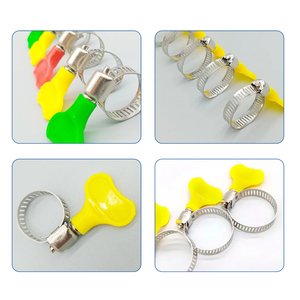 Nhà sản xuất thép không gỉ mùa xuân Ống kẹp điều chỉnh xử lý mỹ loại nhựa bướm nhiệm vụ nặng nề tầm nhìn cao - Product Image 4