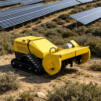 Mesin Pemotong Rumput Otomatis Robot Crawler Kecil dengan Remote Control, Pisau Pemotong Rumput untuk Pertanian, Sederhana, Komersial, Harga Terjangkau