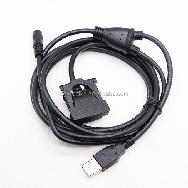 USBAM to DC5.5*2.1 Female +HDMI19P Male Elbow 2 m Black 296111170AD USB Cable for Ingenico IPP320 IPP350 ISS250