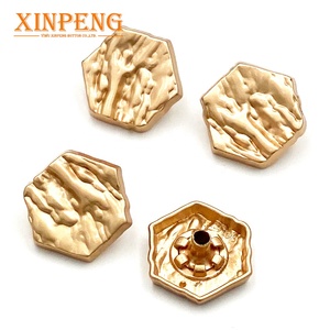 Nút Áo Sơ Mi Tùy Chỉnh Trang Sức Kim Loại Quyến Rũ Hình Lục Giác Nút Vàng <span class=keywords><strong>Snap</strong></span> - Product Image 5